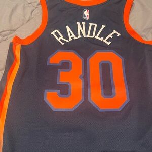 Men's Blue and Orange Basketball Jersey